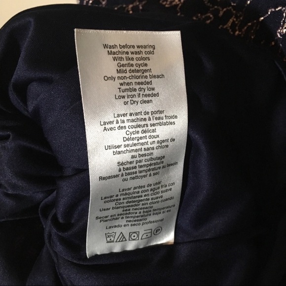 Motherhood Navy & Pink Lace Ribbon Belted Dress - Picture 6 of 8